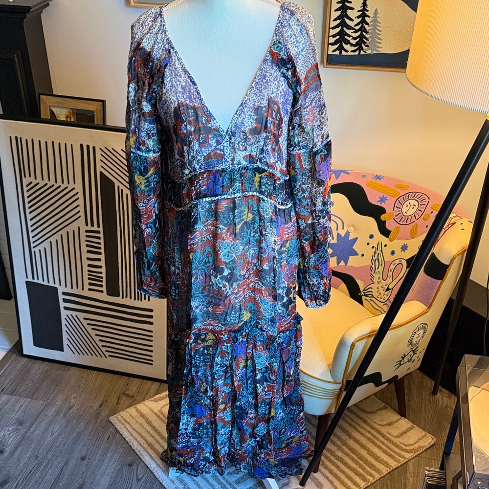 Maeve Multicolor Long Sleeve Dress